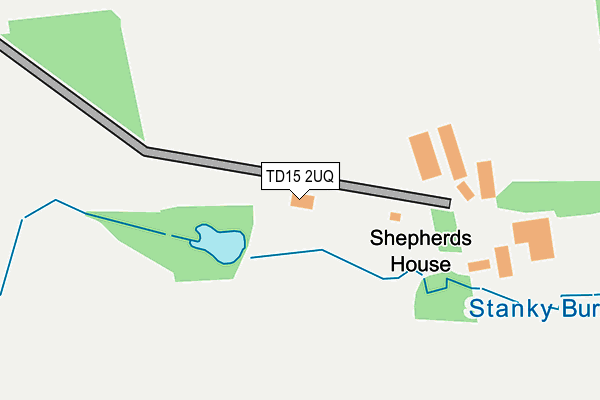 TD15 2UQ map - OS OpenMap – Local (Ordnance Survey) TD15 2UQ map - OS OpenMap – Local (Ordnance Survey)