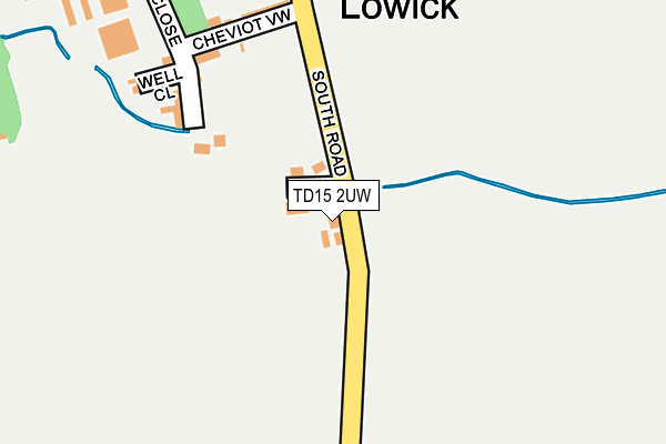 TD15 2UW map - OS OpenMap – Local (Ordnance Survey) TD15 2UW map - OS OpenMap – Local (Ordnance Survey)