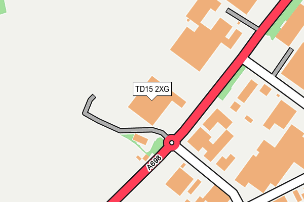 TD15 2XG map - OS OpenMap – Local (Ordnance Survey) TD15 2XG map - OS OpenMap – Local (Ordnance Survey)
