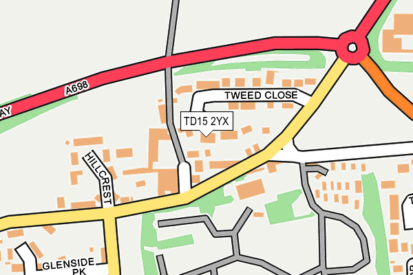 TD15 2YX map - OS OpenMap – Local (Ordnance Survey) TD15 2YX map - OS OpenMap – Local (Ordnance Survey)