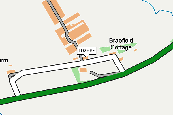 TD2 6SF map - OS OpenMap – Local (Ordnance Survey) TD2 6SF map - OS OpenMap – Local (Ordnance Survey)