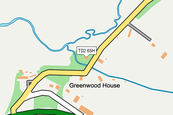 TD2 6SH map - OS OpenMap – Local (Ordnance Survey) TD2 6SH map - OS OpenMap – Local (Ordnance Survey)