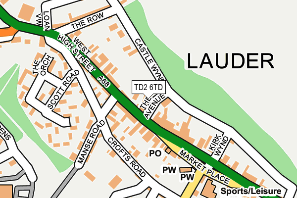 TD2 6TD map - OS OpenMap – Local (Ordnance Survey) TD2 6TD map - OS OpenMap – Local (Ordnance Survey)