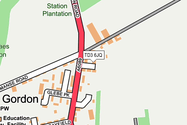 TD3 6JQ map - OS OpenMap – Local (Ordnance Survey) TD3 6JQ map - OS OpenMap – Local (Ordnance Survey)