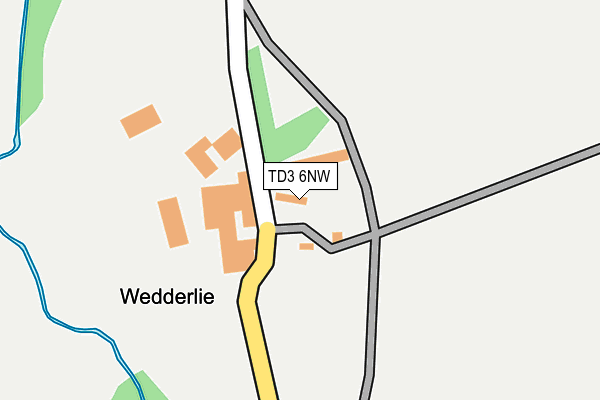 TD3 6NW map - OS OpenMap – Local (Ordnance Survey) TD3 6NW map - OS OpenMap – Local (Ordnance Survey)