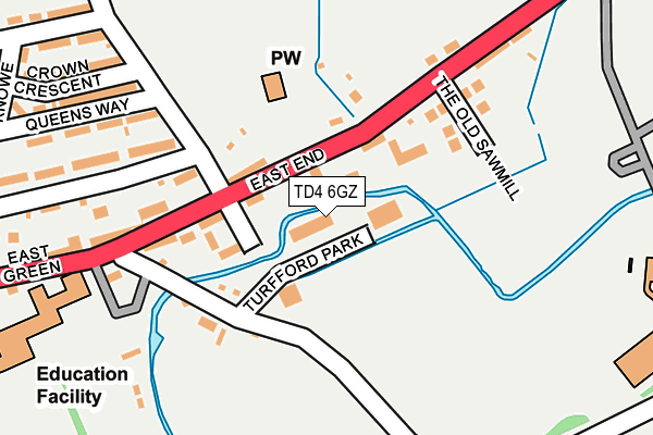 TD4 6GZ map - OS OpenMap – Local (Ordnance Survey) TD4 6GZ map - OS OpenMap – Local (Ordnance Survey)
