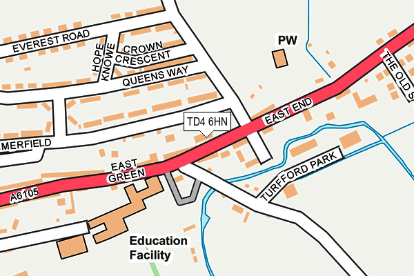 TD4 6HN map - OS OpenMap – Local (Ordnance Survey) TD4 6HN map - OS OpenMap – Local (Ordnance Survey)