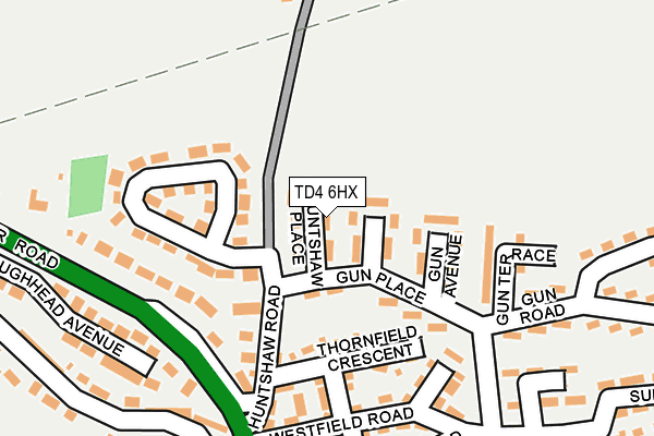 TD4 6HX map - OS OpenMap – Local (Ordnance Survey) TD4 6HX map - OS OpenMap – Local (Ordnance Survey)