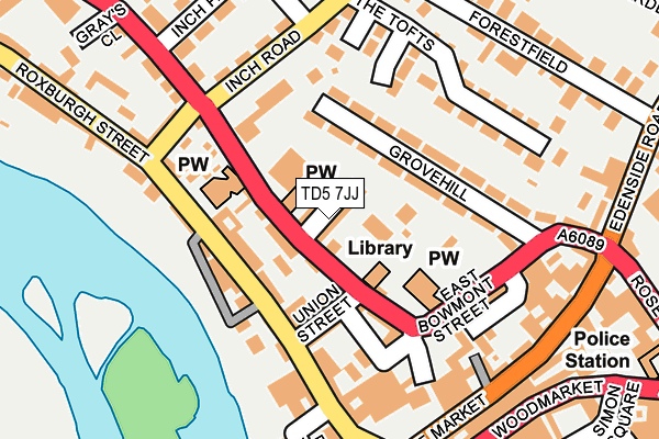 TD5 7JJ map - OS OpenMap – Local (Ordnance Survey) TD5 7JJ map - OS OpenMap – Local (Ordnance Survey)
