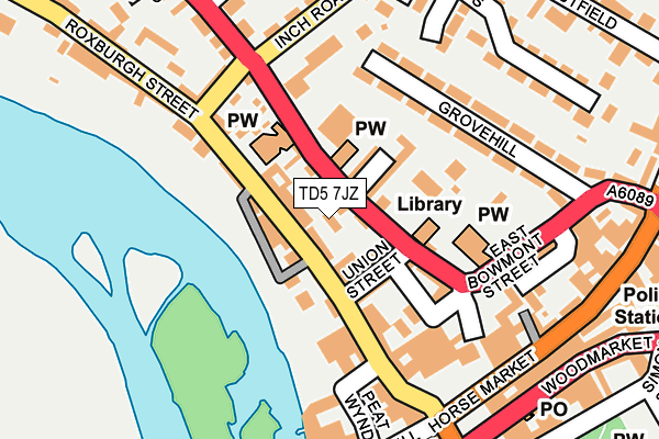TD5 7JZ map - OS OpenMap – Local (Ordnance Survey) TD5 7JZ map - OS OpenMap – Local (Ordnance Survey)
