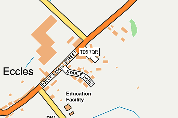 TD5 7QR map - OS OpenMap – Local (Ordnance Survey) TD5 7QR map - OS OpenMap – Local (Ordnance Survey)