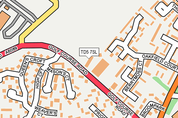 TD5 7SL map - OS OpenMap – Local (Ordnance Survey) TD5 7SL map - OS OpenMap – Local (Ordnance Survey)