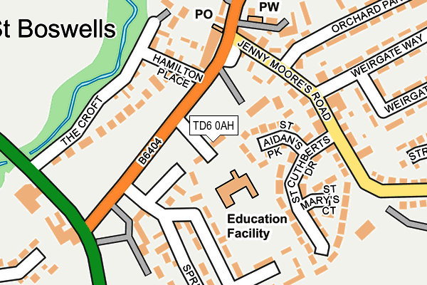 TD6 0AH map - OS OpenMap – Local (Ordnance Survey) TD6 0AH map - OS OpenMap – Local (Ordnance Survey)