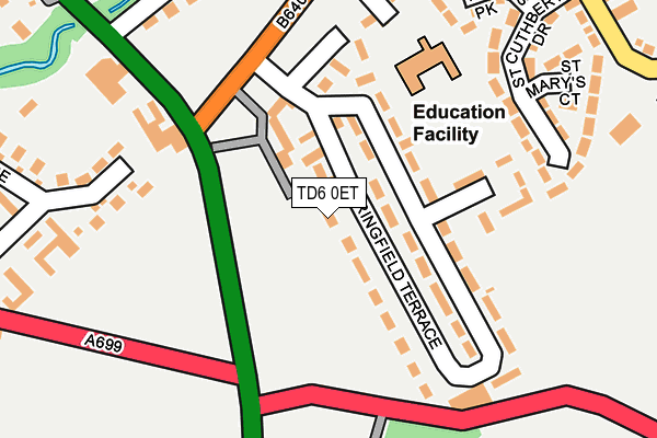 TD6 0ET map - OS OpenMap – Local (Ordnance Survey) TD6 0ET map - OS OpenMap – Local (Ordnance Survey)