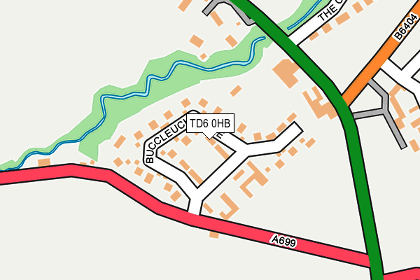 TD6 0HB map - OS OpenMap – Local (Ordnance Survey) TD6 0HB map - OS OpenMap – Local (Ordnance Survey)