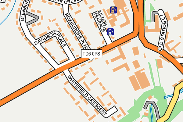 TD6 0PS map - OS OpenMap – Local (Ordnance Survey) TD6 0PS map - OS OpenMap – Local (Ordnance Survey)
