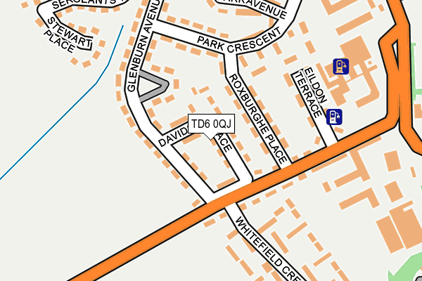 TD6 0QJ map - OS OpenMap – Local (Ordnance Survey) TD6 0QJ map - OS OpenMap – Local (Ordnance Survey)