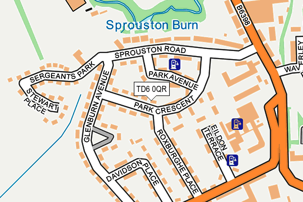 TD6 0QR map - OS OpenMap – Local (Ordnance Survey) TD6 0QR map - OS OpenMap – Local (Ordnance Survey)