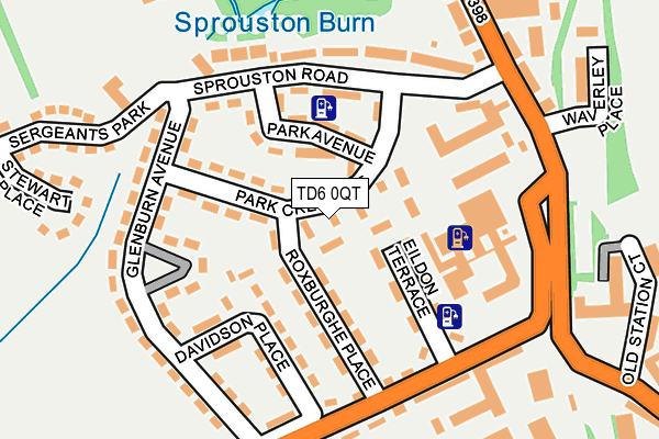 TD6 0QT map - OS OpenMap – Local (Ordnance Survey) TD6 0QT map - OS OpenMap – Local (Ordnance Survey)