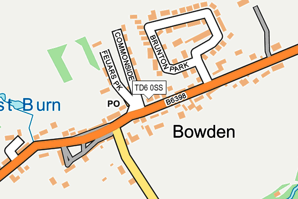 TD6 0SS map - OS OpenMap – Local (Ordnance Survey) TD6 0SS map - OS OpenMap – Local (Ordnance Survey)
