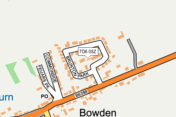 TD6 0SZ map - OS OpenMap – Local (Ordnance Survey) TD6 0SZ map - OS OpenMap – Local (Ordnance Survey)