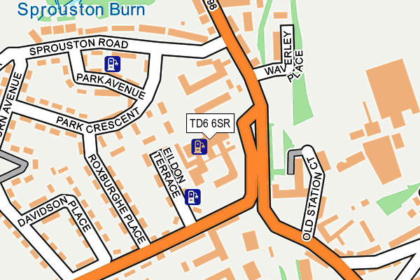 TD6 6SR map - OS OpenMap – Local (Ordnance Survey) TD6 6SR map - OS OpenMap – Local (Ordnance Survey)