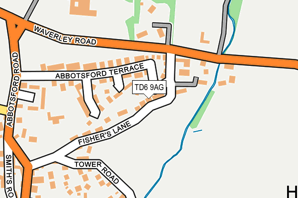 TD6 9AG map - OS OpenMap – Local (Ordnance Survey) TD6 9AG map - OS OpenMap – Local (Ordnance Survey)