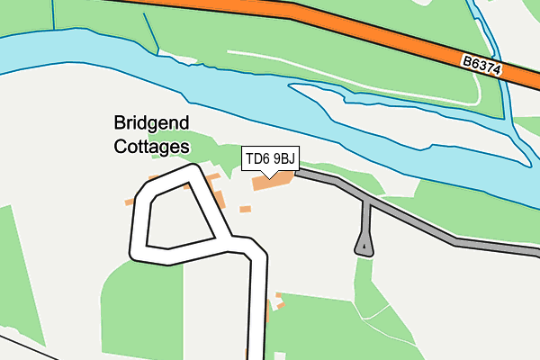 TD6 9BJ map - OS OpenMap – Local (Ordnance Survey) TD6 9BJ map - OS OpenMap – Local (Ordnance Survey)
