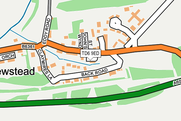 TD6 9ED map - OS OpenMap – Local (Ordnance Survey)