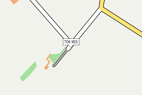 TD6 9ES map - OS OpenMap – Local (Ordnance Survey)