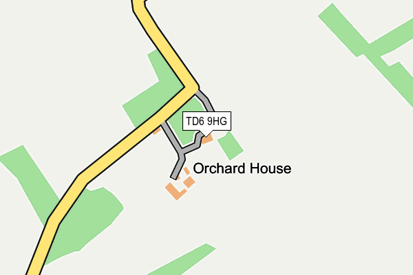 TD6 9HG map - OS OpenMap – Local (Ordnance Survey) TD6 9HG map - OS OpenMap – Local (Ordnance Survey)