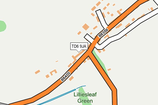 TD6 9JA map - OS OpenMap – Local (Ordnance Survey) TD6 9JA map - OS OpenMap – Local (Ordnance Survey)