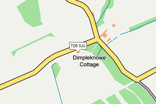 TD6 9JU map - OS OpenMap – Local (Ordnance Survey) TD6 9JU map - OS OpenMap – Local (Ordnance Survey)