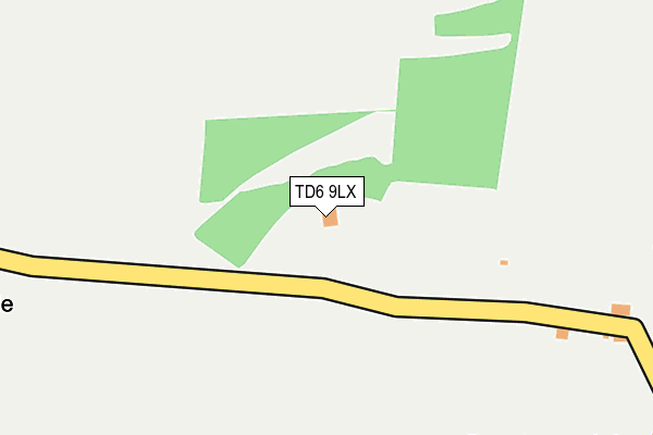 TD6 9LX map - OS OpenMap – Local (Ordnance Survey) TD6 9LX map - OS OpenMap – Local (Ordnance Survey)