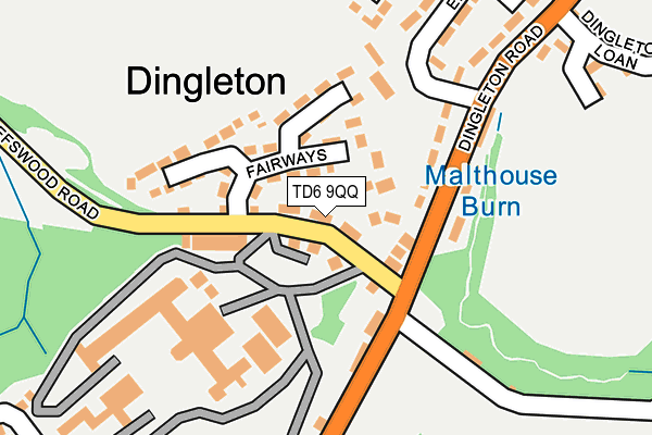 TD6 9QQ map - OS OpenMap – Local (Ordnance Survey) TD6 9QQ map - OS OpenMap – Local (Ordnance Survey)