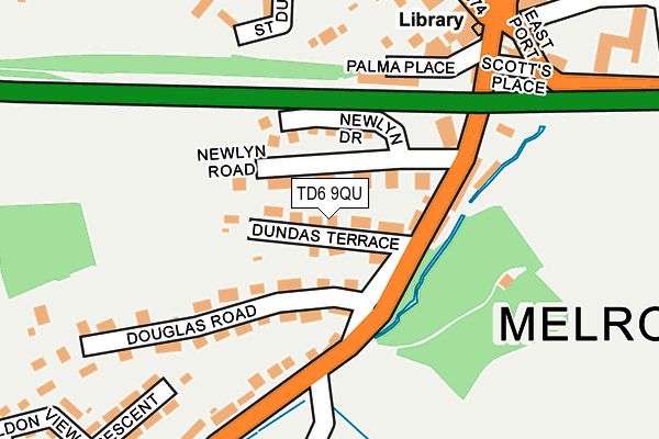TD6 9QU map - OS OpenMap – Local (Ordnance Survey) TD6 9QU map - OS OpenMap – Local (Ordnance Survey)