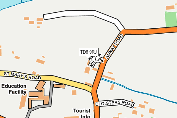TD6 9RJ map - OS OpenMap – Local (Ordnance Survey) TD6 9RJ map - OS OpenMap – Local (Ordnance Survey)