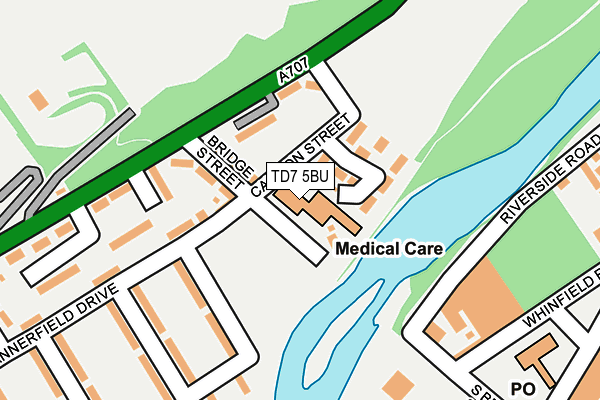 TD7 5BU map - OS OpenMap – Local (Ordnance Survey) TD7 5BU map - OS OpenMap – Local (Ordnance Survey)