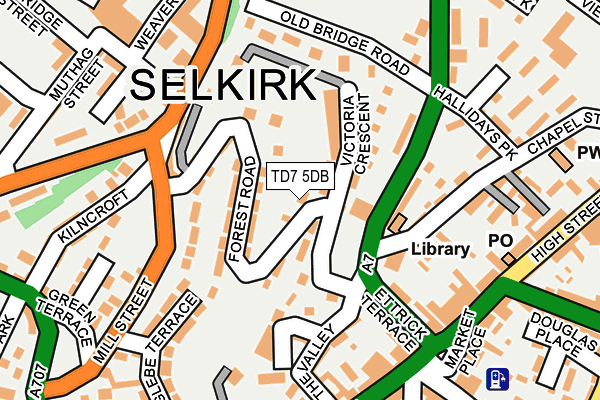 TD7 5DB map - OS OpenMap – Local (Ordnance Survey) TD7 5DB map - OS OpenMap – Local (Ordnance Survey)