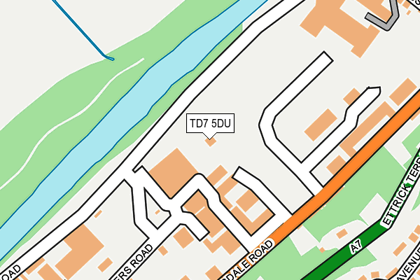 TD7 5DU map - OS OpenMap – Local (Ordnance Survey) TD7 5DU map - OS OpenMap – Local (Ordnance Survey)