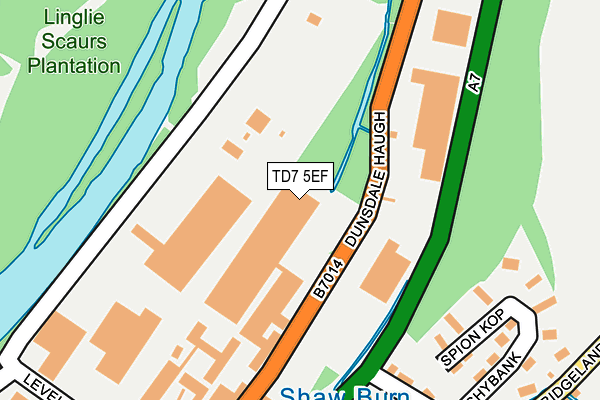 TD7 5EF map - OS OpenMap – Local (Ordnance Survey) TD7 5EF map - OS OpenMap – Local (Ordnance Survey)