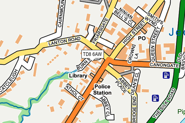 TD8 6AW map - OS OpenMap – Local (Ordnance Survey) TD8 6AW map - OS OpenMap – Local (Ordnance Survey)
