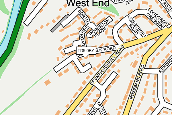 TD9 0BY map - OS OpenMap – Local (Ordnance Survey) TD9 0BY map - OS OpenMap – Local (Ordnance Survey)