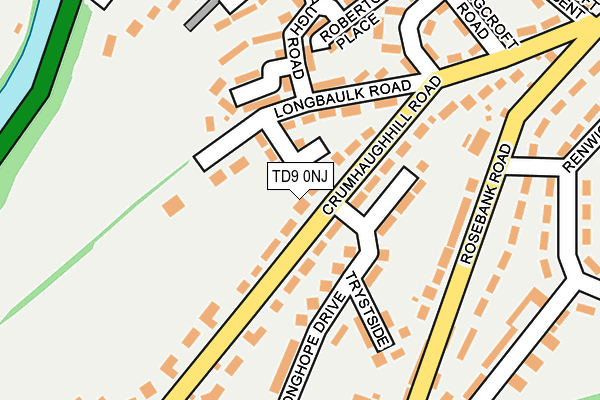 TD9 0NJ map - OS OpenMap – Local (Ordnance Survey) TD9 0NJ map - OS OpenMap – Local (Ordnance Survey)