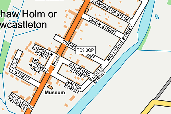 TD9 0QP map - OS OpenMap – Local (Ordnance Survey) TD9 0QP map - OS OpenMap – Local (Ordnance Survey)