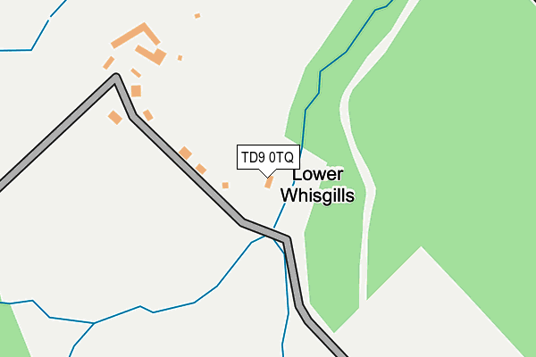 TD9 0TQ map - OS OpenMap – Local (Ordnance Survey)