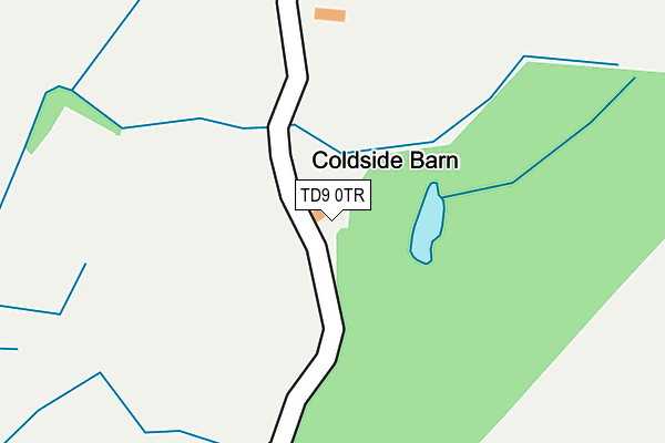 TD9 0TR map - OS OpenMap – Local (Ordnance Survey) TD9 0TR map - OS OpenMap – Local (Ordnance Survey)
