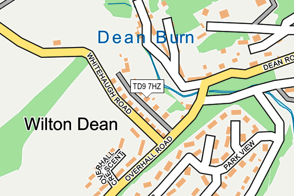 TD9 7HZ map - OS OpenMap – Local (Ordnance Survey) TD9 7HZ map - OS OpenMap – Local (Ordnance Survey)