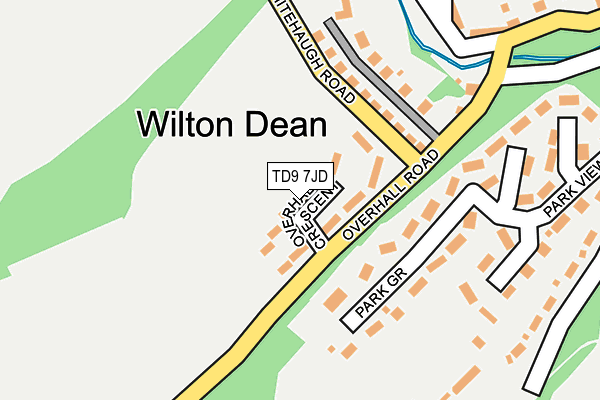 TD9 7JD map - OS OpenMap – Local (Ordnance Survey) TD9 7JD map - OS OpenMap – Local (Ordnance Survey)