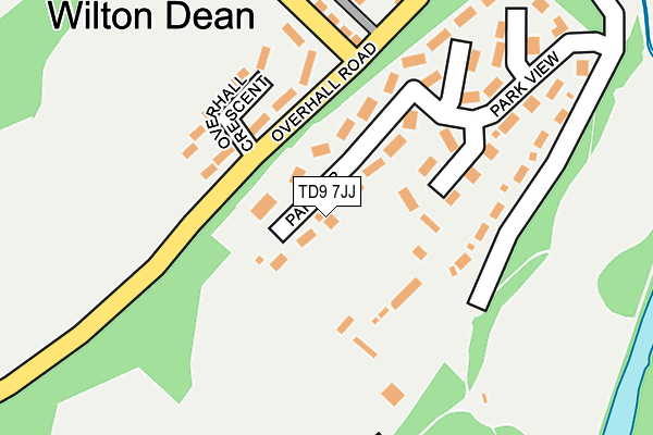 TD9 7JJ map - OS OpenMap – Local (Ordnance Survey)